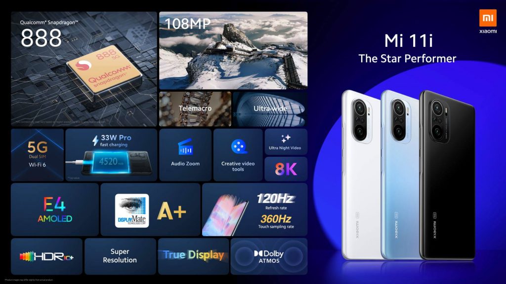 Xiaomi Mi 11i с 120 Гц E4 AMOLED дисплеем и 108 Мп камерой оценен в 649 евро