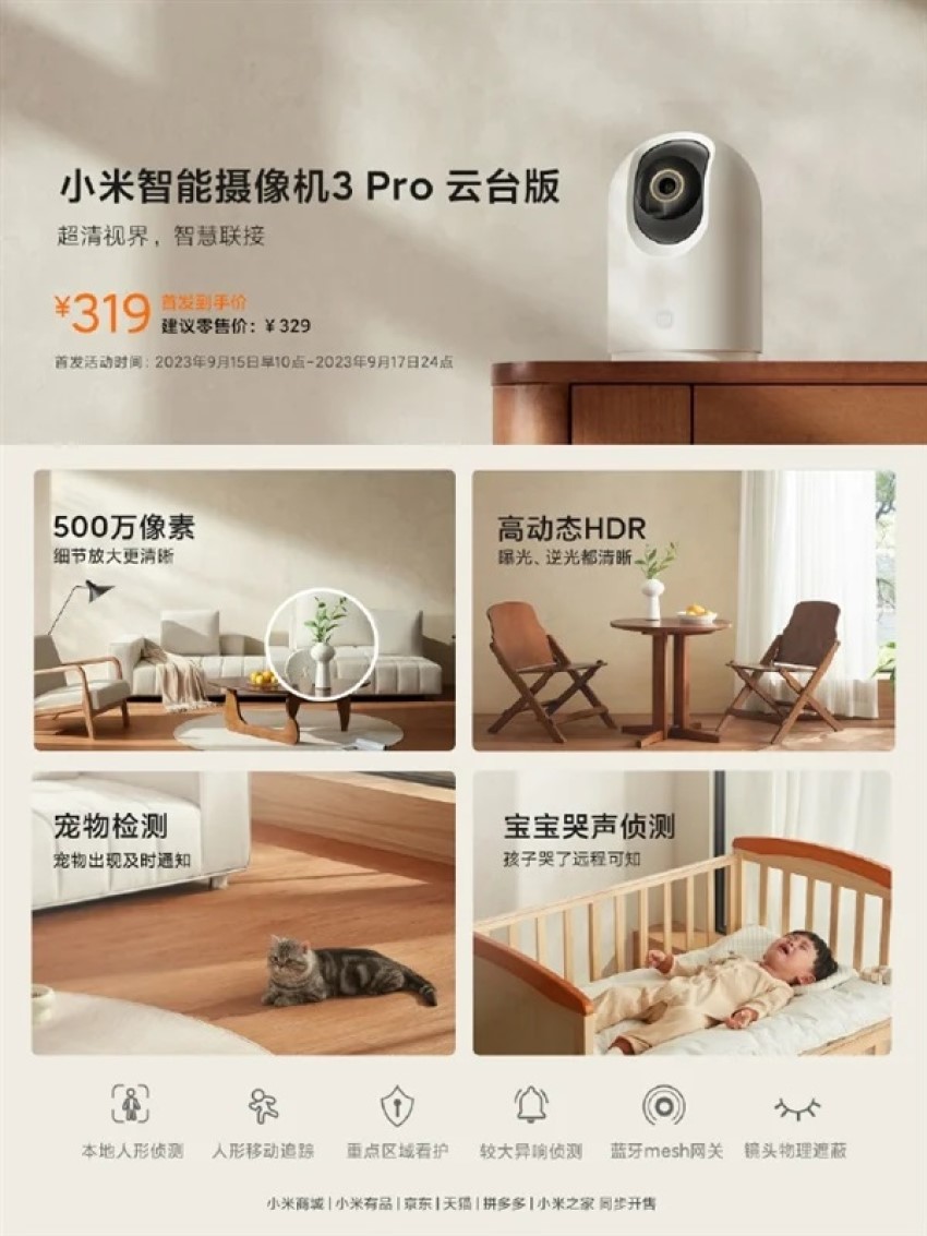 смарт-камера Xiaomi Smart Camera 3 Pro