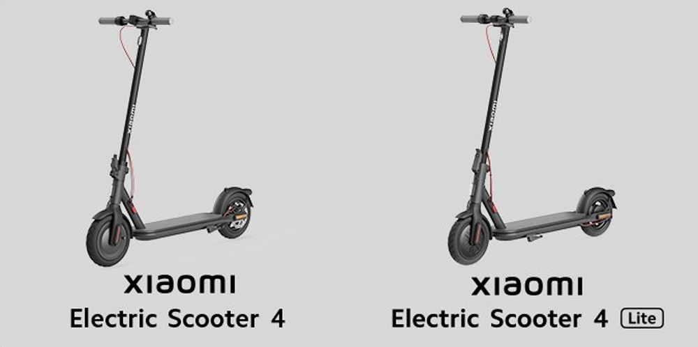 Электросамокаты Xiaomi Electric Scooter 4 и Electric Scooter 4 Lite