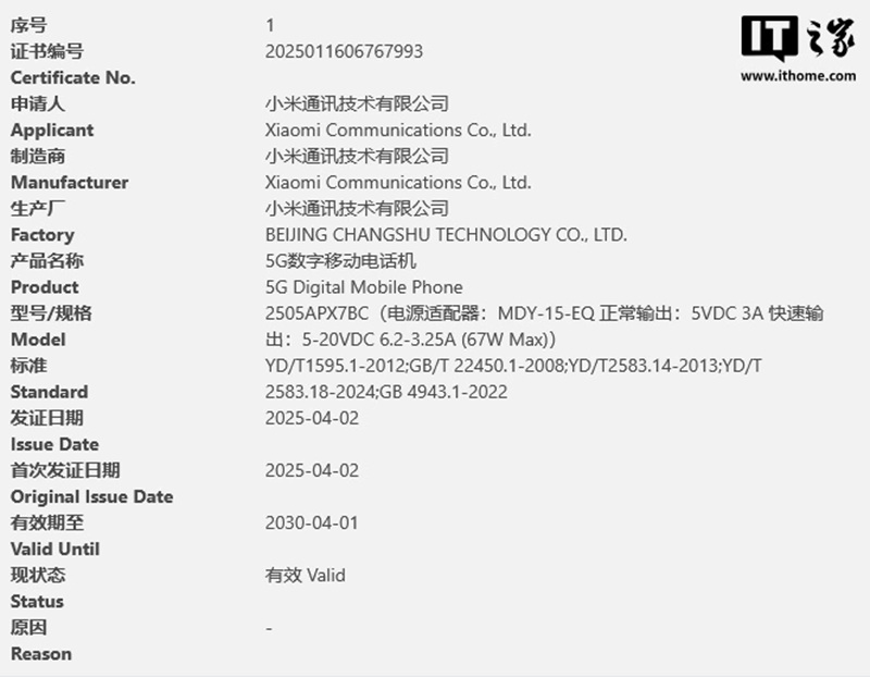 Xiaomi Mix Flip 2 появился в базы данных сертификации 3C