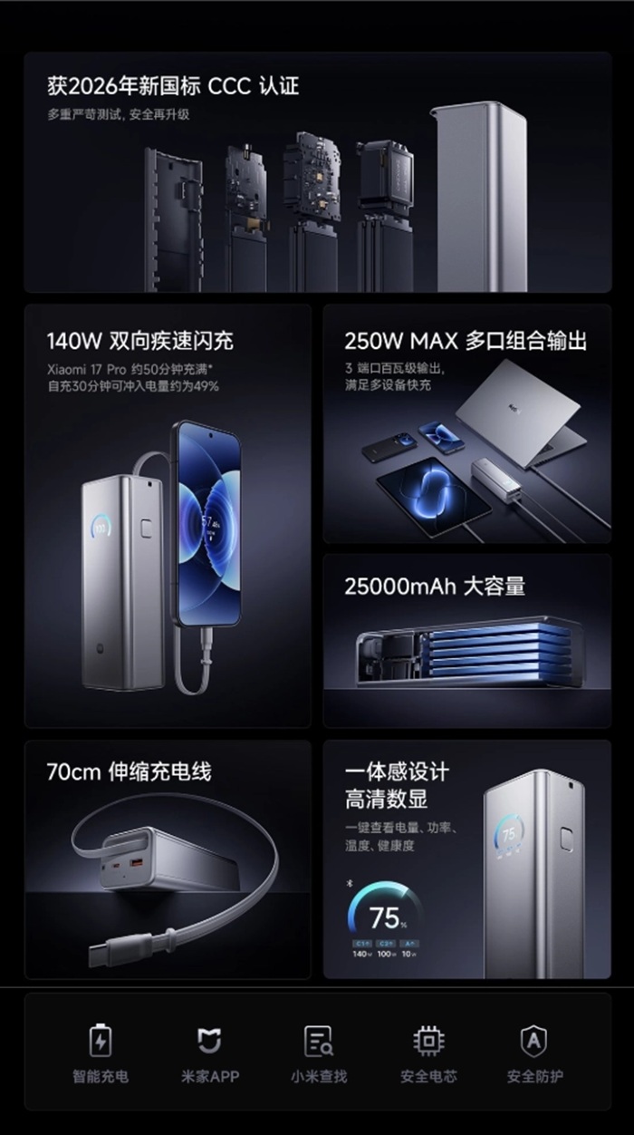 Xiaomi Power Bank Pro 25000 250W