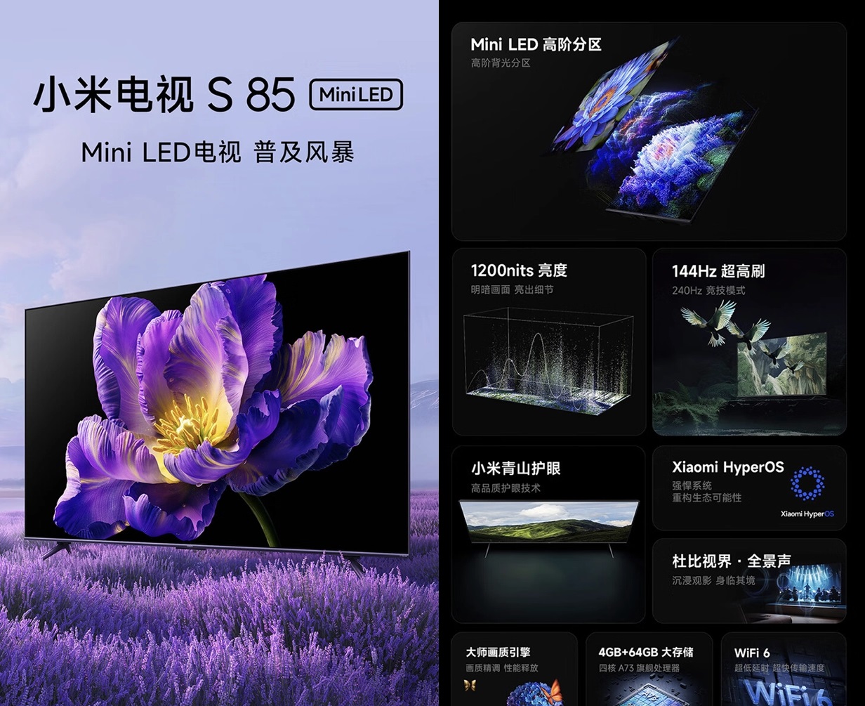 телевизор Xiaomi TV S85 Mini LED