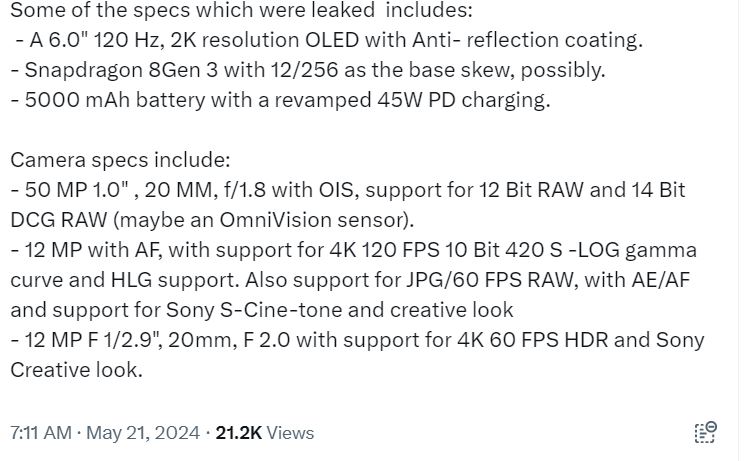 Sony готовит к выходу компактный смартфон Xperia Pro-C