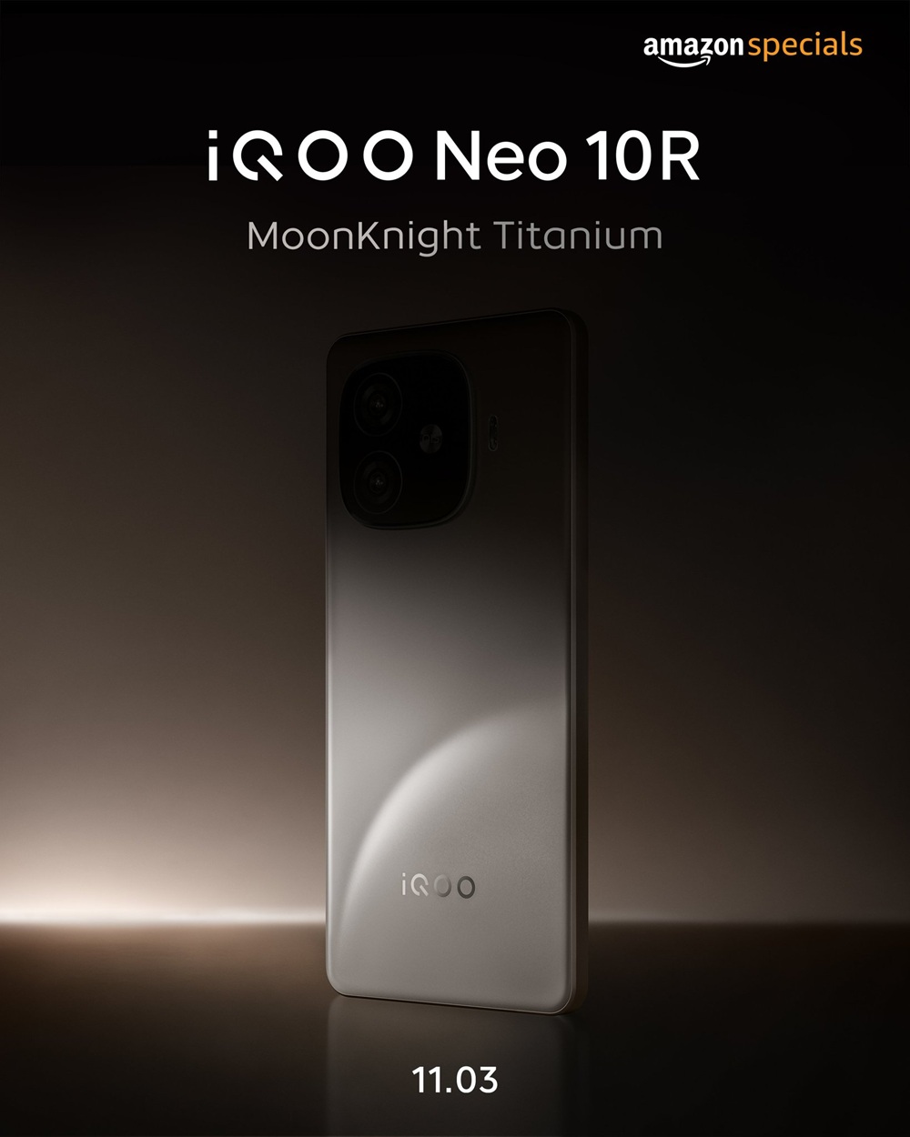 iQOO Neo 10R продемонстрирован в цвете Moonknight Titanium