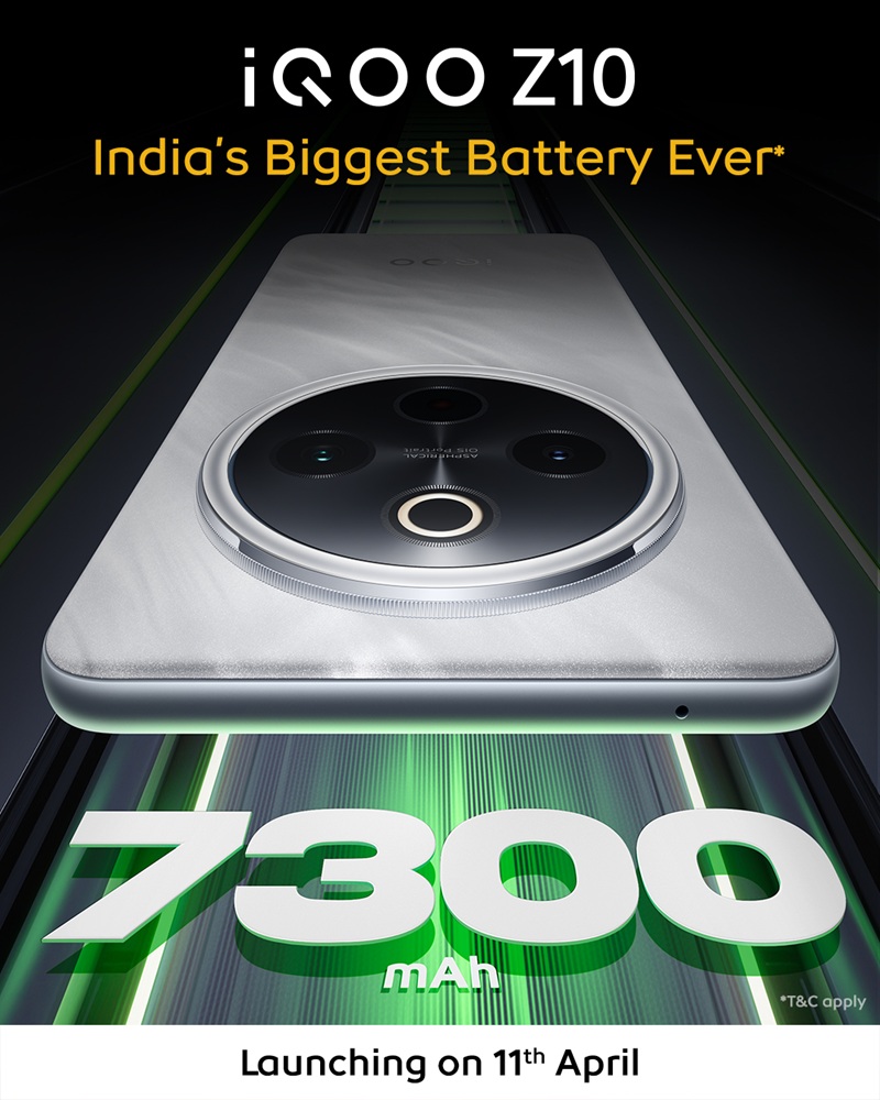 iQOO Z10 с аккумулятором 7300 мАч дебютирует в апреле