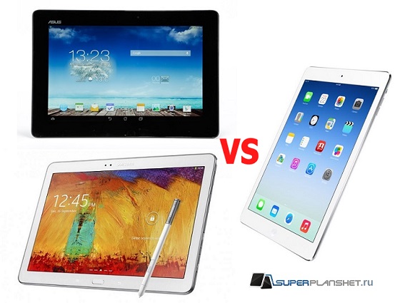 ipad air vs asus transformer tf701t vs samsung galaxy note 2014 edition