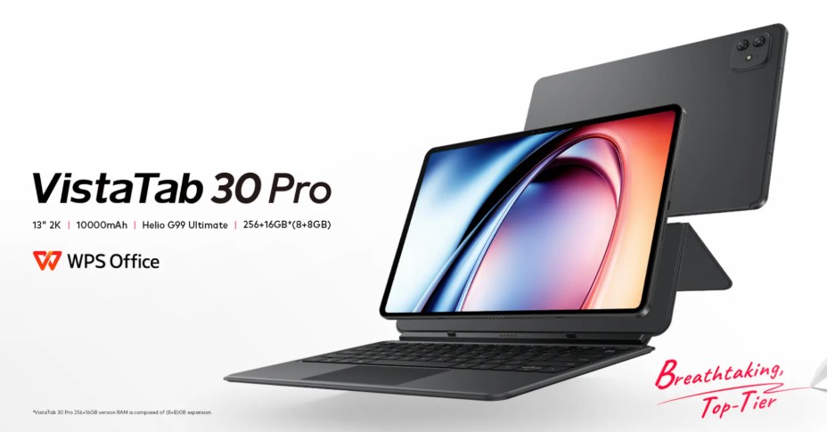 Itel представила планшет VistaTab 30 Pro с 13-дюймовым 2K-дисплеем