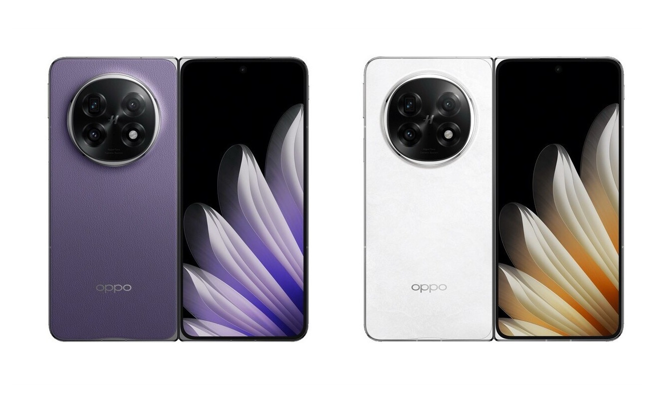 Складной флагман OPPO Find N5 появился на рендерах в трех цветах