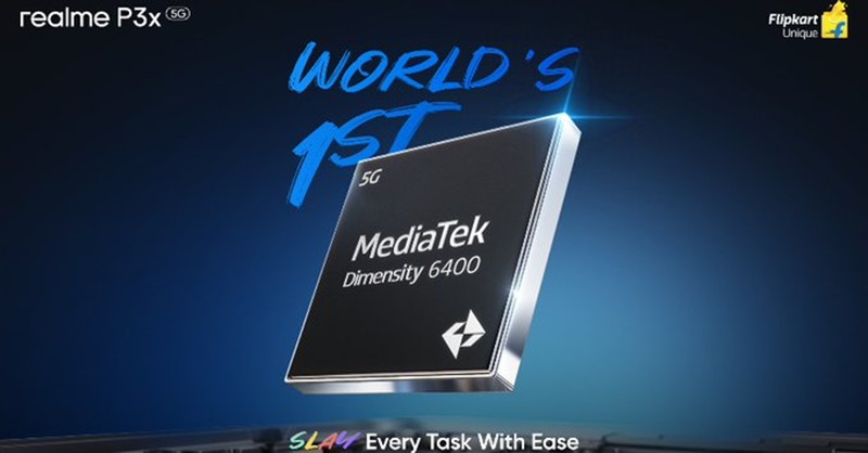 Realme P3x 5G станет первым в мире смартфоном, который получит новый чип Dimensity 6400
