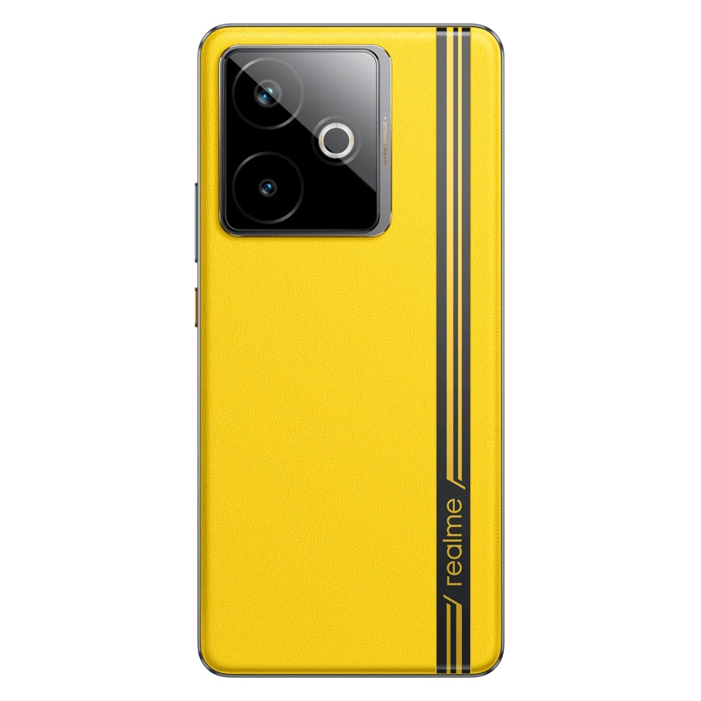 Задняя панель Realme GT 7T в версии Racing Yellow