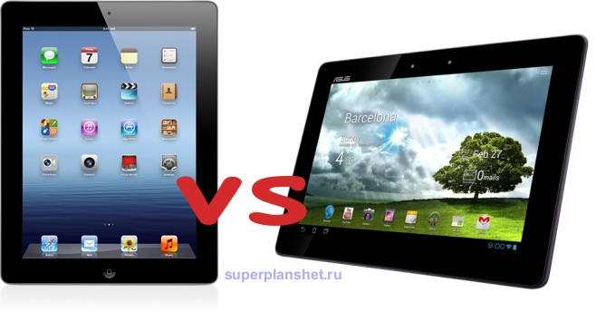 Asus Transformer Pad Infinity vs New iPad 3