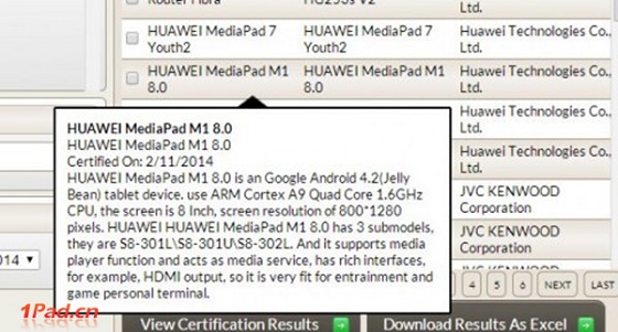 Huawei MediaPad M1 8.0