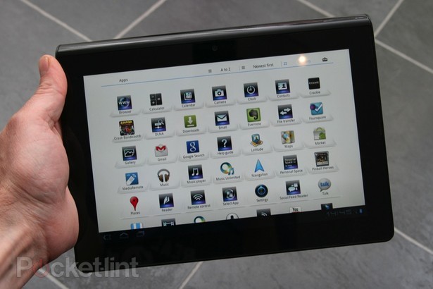 Интерфейс Sony Tablet S